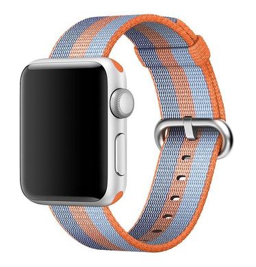 Ремешок STR Woven Nylon Band for Apple Watch 42/44 mm - Orange Stripe, цена | Фото