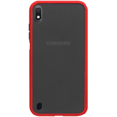 TPU+PC чохол Color Buttons Shield для Samsung Galaxy A10 (A105F) - Червоний, ціна | Фото