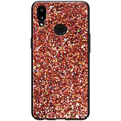 TPU чохол Glitter Crystal для Samsung Galaxy A10s - Червоний, ціна | Фото