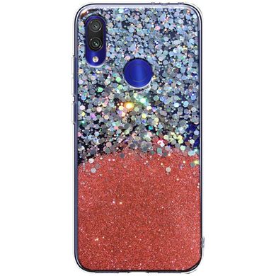 TPU чохол Galaxy Glitter для Xiaomi Redmi 7 - Рожевий, ціна | Фото