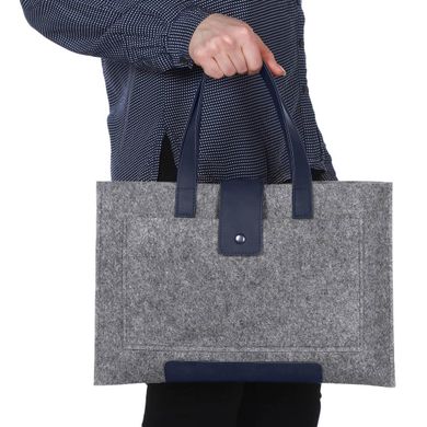 Войлочна сумка Gmakin для Macbook Air / Pro 13 / Pro 14 - Чорна (GS04), ціна | Фото