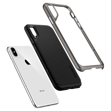 Чехол Spigen для iPhone XS Max Neo Hybrid Satin Silver, цена | Фото
