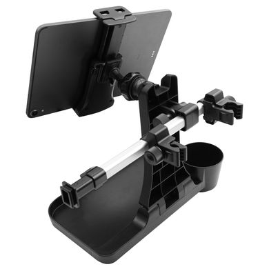 Автодержатель для планшета Macally Car Universal Mount for iPad с подставкой для стакана - Алюминий (HRMOUNTPROTRAY), цена | Фото