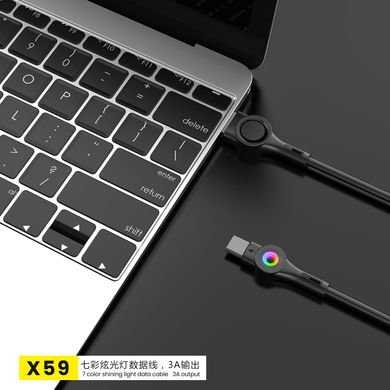 Кабель FONENG X59 (1m) Type-C to USB - Black, цена | Фото