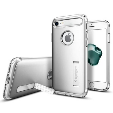 Чохол Spigen Case Slim Armor Satin Silver for iPhone SE2/8/7 (SGP-042CS20305), ціна | Фото