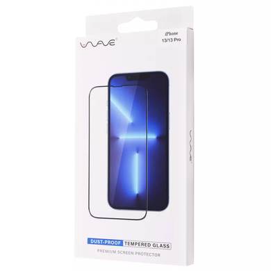 Защитное стекло WAVE Dust-Proof iPhone 13/13 Pro (black), ціна | Фото