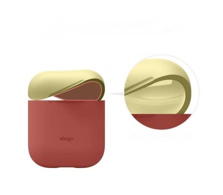 Elago Duo Case Yellow/White/Pastel Blue for Airpods (EAPDO-YE-WHPBL), ціна | Фото