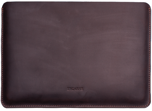 Шкіряний чохол ручної роботи INCARNE NEW GAMMA для будь якого ноутбука (індивідуальний пошив) - Чорний, ціна | Фото