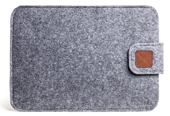 Повстяний чохол-конверт Gmakin для MacBook Air 13 (2012-2017) / Pro Retina 13 (2012-2015) / Pro 14 (2021 | 2023) M1 | M2 | M3 - Gray (GM55), ціна | Фото