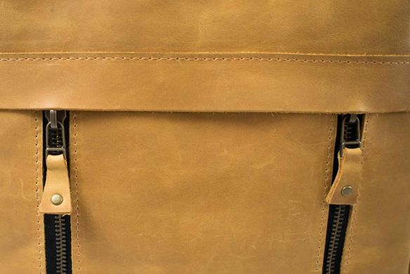 Кожаный рюкзак Handmade Backpack для MacBook Pro 15 - Желтый (01001), цена | Фото