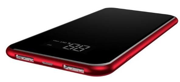 Портативний акумулятор з бездротовю зарядкою Baseus 8000 mAh Red (PPALL-EX09), ціна | Фото