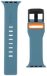 Силіконовий ремінець UAG CIVILIAN for Apple Watch 38/40/41 mm (Series SE/7/6/5/4/3/2/1) - Slate/Orange (Blue) (Лучшая копия), ціна | Фото