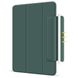 Магнітний силіконовий чохол-книжка STR Buckles Magnetic Case for iPad Air 4 10.9 (2020) - Dark Green, ціна | Фото 1
