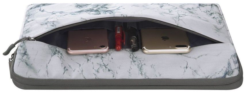 Чехол Mosiso Marble Sleeve for MacBook Air 13 (2018-2020) / Pro 13 (2016-2019) - White Marble, цена | Фото