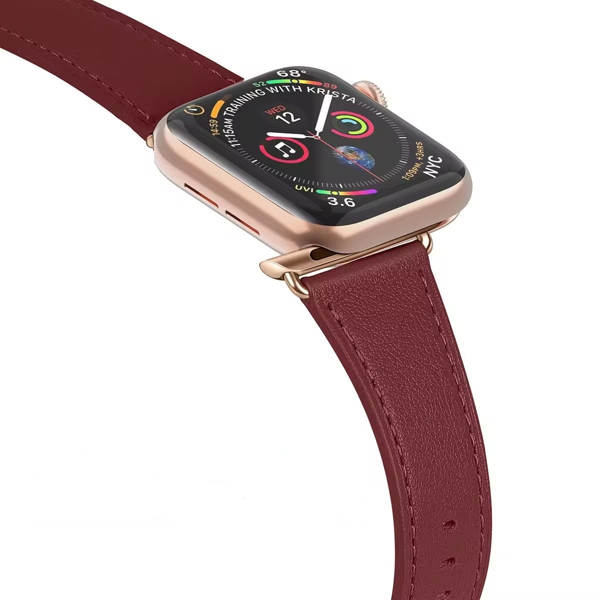 Шкіряний ремінець STR Leather Band with Runway Buckle for Apple Watch 38/40/41 mm