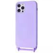 Чехол с ремешком STR Lanyard Case (TPU) iPhone 11 - Light purple