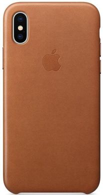 Чехол Apple Leather Case for iPhone X - Bright Orange (MRGK2), цена | Фото