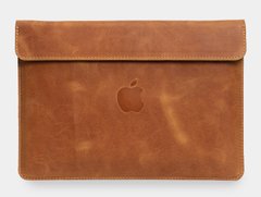 Кожаный чехол ручной работы INCARNE KLOUZ для MacBook Pro 14 (2021) M1 - Чорний, цена | Фото