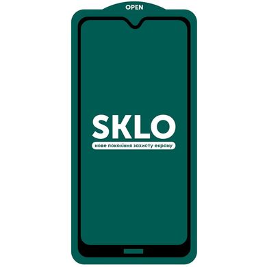 Захисне скло SKLO 5D (full glue) для Xiaomi Redmi 8 / 8a - Чорний, ціна | Фото