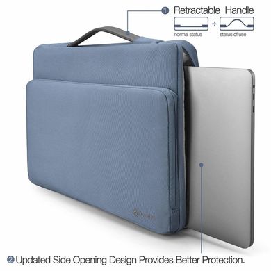 Чохол-сумка tomtoc Laptop Briefcase for 15 inch MacBook Pro (2016-2018) - Black (A14-D01H), ціна | Фото