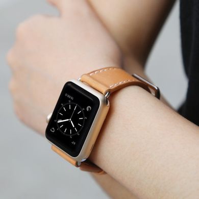 Шкіряний ремінець STR Genuine Leather Band for Apple Watch 42/44 mm - Gray, ціна | Фото