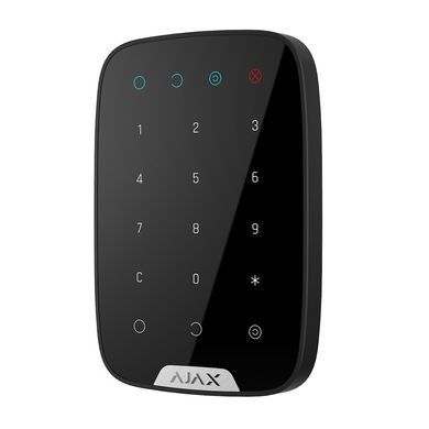 Беспроводная сенсорная клавиатура Ajax KeyPad, Jeweller, 3V*4ААА, черная, цена | Фото