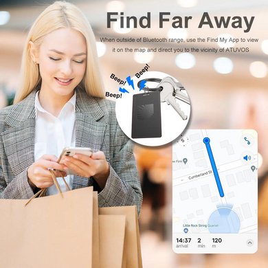 Карта-трекер STR SmartCard для поиска кошелька, с поддержкой Apple Find My (Локатора), цена | Фото