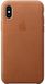Чохол Apple Leather Case for iPhone X - Bright Orange (MRGK2), ціна | Фото 1