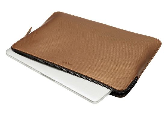 Knomo Geometric Embossed Laptop Sleeve Bronze for Macbook 12" (KN-14-209-BRO), цена | Фото