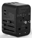 Універсальний зарядний пристрій WIWU UA303 Universal Travel Adapter - Black, ціна | Фото 4