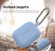 Чехол MIC Silicone Case with Carabiner for Apple AirPods Pro - Sky Blue, цена | Фото 5