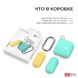 Чохол з карабіном для Apple AirPods AHASTYLE Two Color Silicone Case with Carabiner for Apple AirPods - Yellow/Mint Green (AHA-01460-YYM), ціна | Фото 7