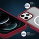 Матовый противоударный чехол с MagSafe MIC Shadow Matte Case with MagSafe (PC+TPU) iPhone 12 Pro Max - Red, цена | Фото 6