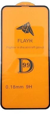 Захисне скло STR Flayr 9,9D (0,18mm) for iPhone XR/ iPhone 11 - Black, ціна | Фото