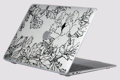 Пластиковая прозрачная накладка Oriental Case (Grafic flowers) для MacBook Air 13 (2018-2020), цена | Фото