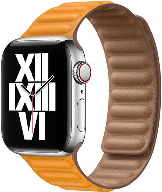 Кожаный ремешок STR Leather Link для Apple Watch 42/44/45 mm (Series SE/7/6/5/4/3/2/1) - White, цена | Фото