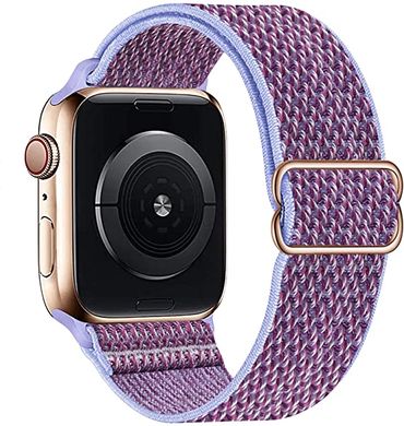 Тканевый ремешок STR Buckle Solo Loop for Apple Watch 41/40/38 mm (Series SE/7/6/5/4/3/2/1) - Wine Red, цена | Фото