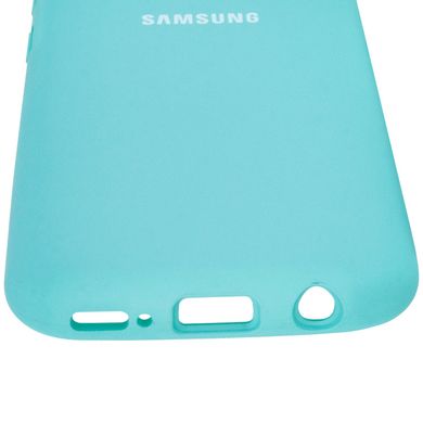Чехол Silicone Cover Full Protective (AA) для Samsung Galaxy A40 (A405F) - Бирюзовый / Light blue, цена | Фото