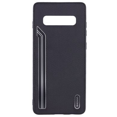 TPU чехол SHENGO Textile series для Samsung Galaxy S10+ - Черный, цена | Фото