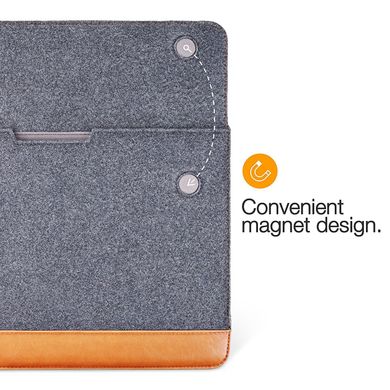 Чехол tomtoc Ultra Slim Sleeve for MacBook 12 - Brown (A15-B01Y), цена | Фото