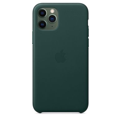 Чехол Apple Leather Case for iPhone 11 Pro - Midnight Blue (MWYG2), цена | Фото