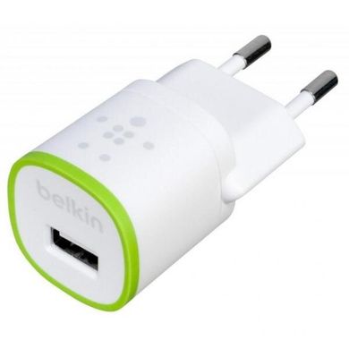Сетевое зарядное устройство Belkin Home Charger USB 1A, white, цена | Фото