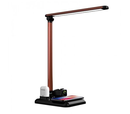 Настільна LED лампа з бездротовю зарядкою STR Smart Lamp - Black, ціна | Фото
