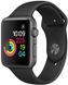Apple Watch Series 1 42mm Space Gray Aluminum Case with Gray Sport Band (MP032), цена | Фото 1