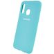 Чохол Silicone Cover Full Protective (AA) для Samsung Galaxy A40 (A405F) - Бірюзовий / Light blue, ціна | Фото 3