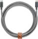 Кабель Native Union Belt Cable USB-C to USB-C (2.4 m) - Zebra (BELT-KV-C-ZEB), цена | Фото 1