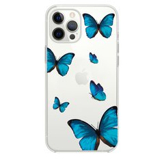 Силиконовый прозрачный чехол Oriental Case (Butterfly effect) для iPhone 15 Pro Max