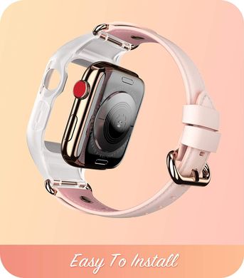 Ремінець з чохлом i-Blason Cosmo Wristband Case for Apple Watch 4/5/6/SE (44mm) - Marble (IBL-AW44-COS-M), ціна | Фото