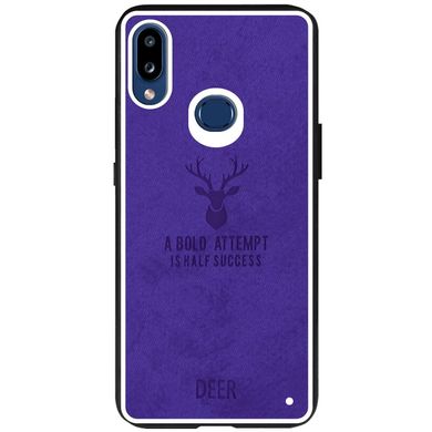 TPU+Textile чохол Deer для Samsung Galaxy A10s - Фіолетовий, ціна | Фото