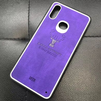 TPU+Textile чохол Deer для Samsung Galaxy A10s - Фіолетовий, ціна | Фото